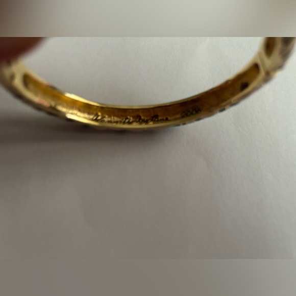 New Two Kenneth Jay Lane Signed Enamel Bangle Bracelets Giraffe Zebra Print - Picture 10 of 16